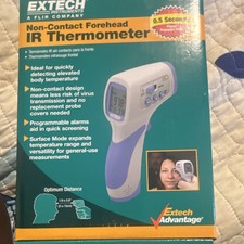 Extech Instruments IR200 Non-Contact Forehead IR Thermometer, Memory, Batteries