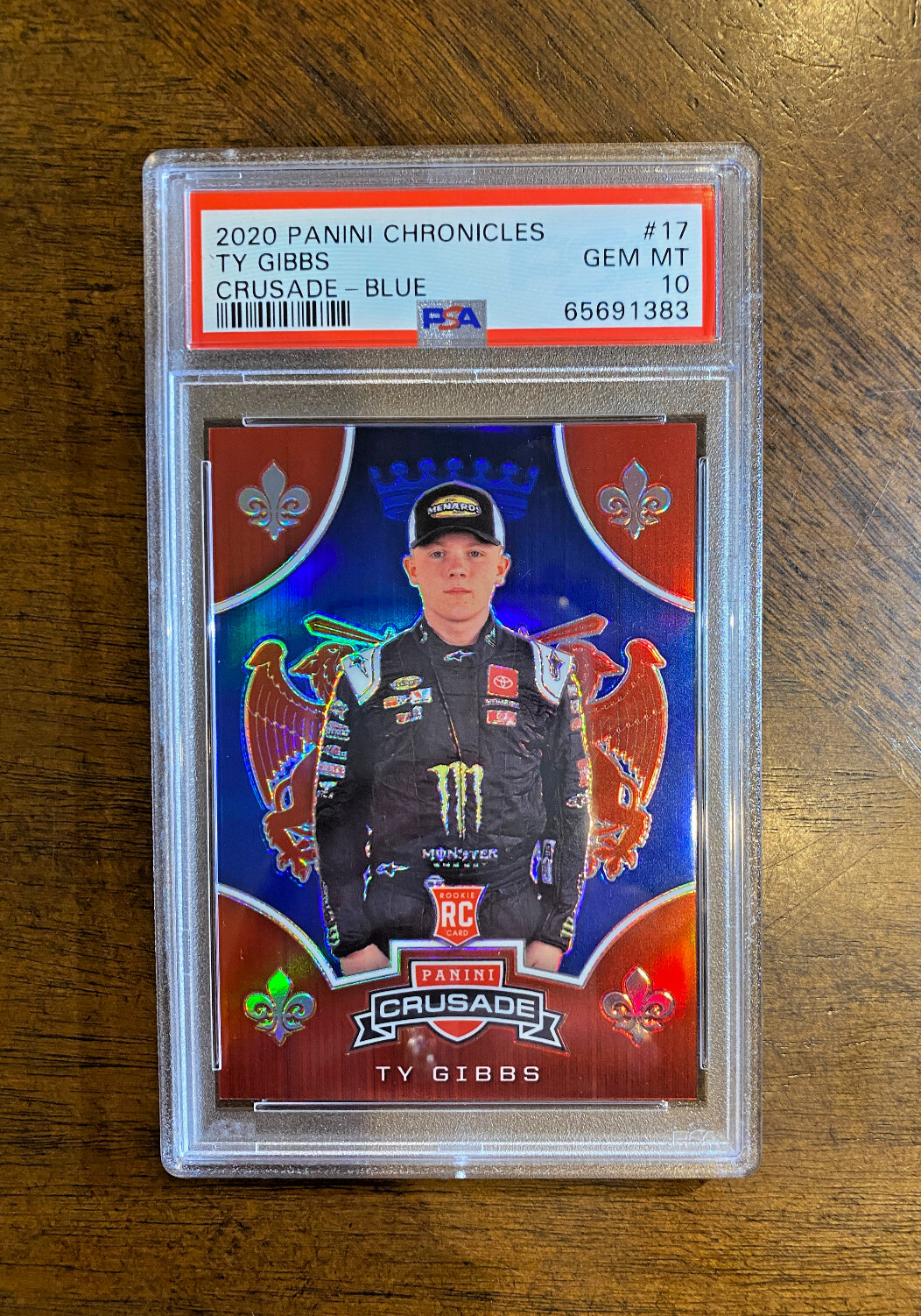 Ty Gibbs RC PSA 10 Rookie RARE serial #/199 NASCAR GEM POP 4