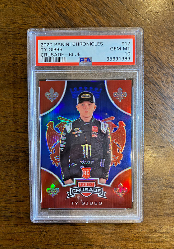 Ty Gibbs RC PSA 10 Rookie RARE serial #/199 NASCAR GEM POP 4