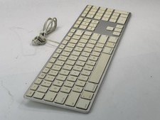 Apple A1243 USB Wired Keyboard Aluminum Slim with Numeric KeyPad MB110LL/A Mac
