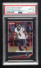 2020 Donruss Press Proof Black Die-Cut 1/1 Deshaun Watson #111 PSA 10 GEM MT 5ov