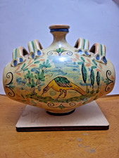 BOTTICELLA IN CERAMICA " CER.A.B.CALTAGIRONE" VEDI DESCR. E FOTO