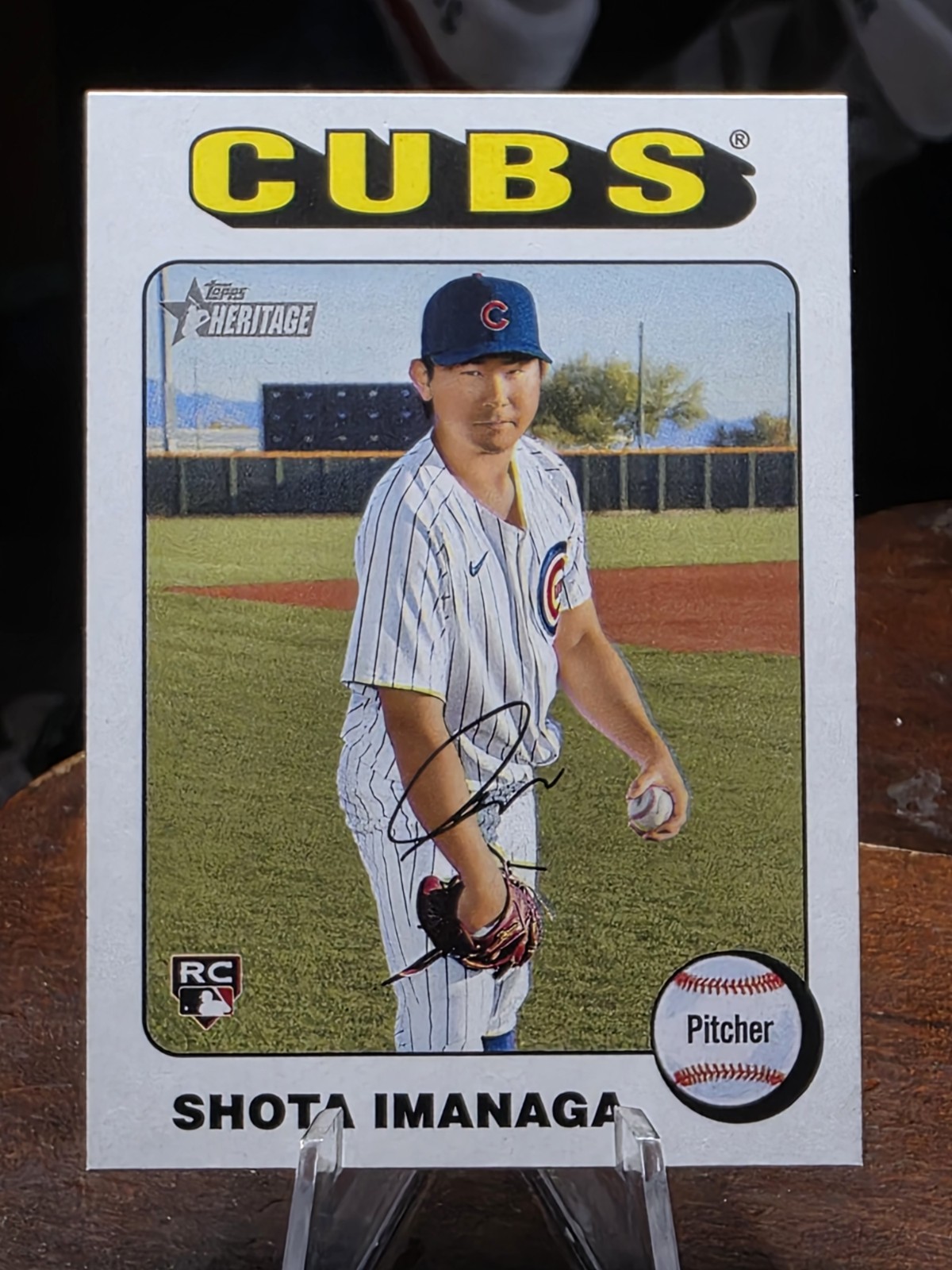 2024 Topps Heritage High Number Shota Imanaga Rookie White Border #564 (RC)