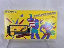 Sony Sportsband FM Stereo Receiver Walkman Yellow SRF-F1 Vintage New  Sealed 