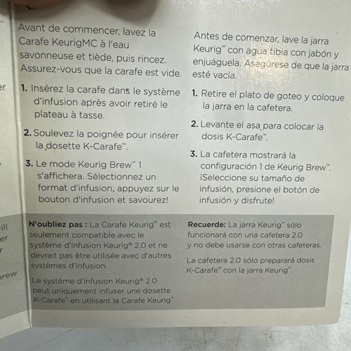 Caffettiera Keurig 2.0 4 tazze nero argento ~mai usata~ - Foto 14 di 15