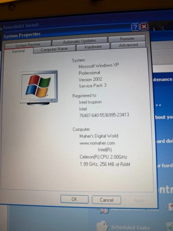 Vintage Dell Inspiron 1100 Laptop Fully Working Windows XP Pro SP3 System 80 GB - Image 4 of 4
