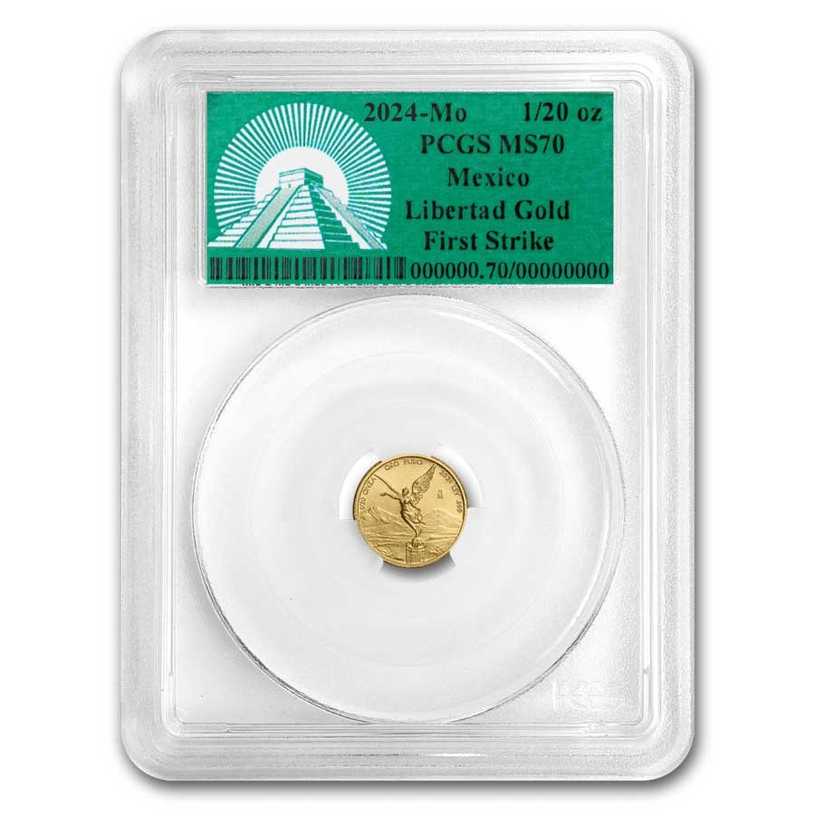 最高鑑定 2024 メキシコ リベルタード 1/2oz 金貨 PCGS MS70 楽天市場】2024年 メキシコ リベルタード 1/2オンス 金貨 勝利の