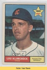1961 Topps Lou Klimchock #462 READ 0d6
