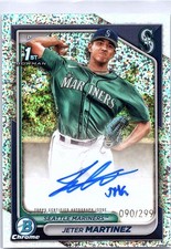 2024 Bowman Chrome #CPA-JMZ Jeter Martinez Prospect Autos Speckle Refract. #/299