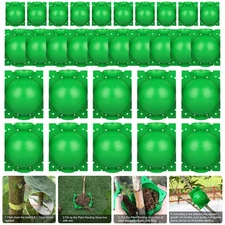 30Pcs Plant Rooting High Pressure Propagation Ball Root Grow Grafting Box Green