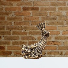 Chinese Feng Shui Brass Statue Chi Wen Animal Sculpture Collectible Tabletop