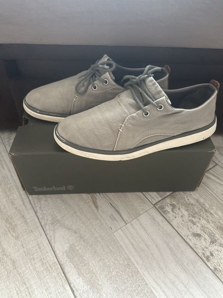 Men Timberland Loafers Grey Textile 39.5