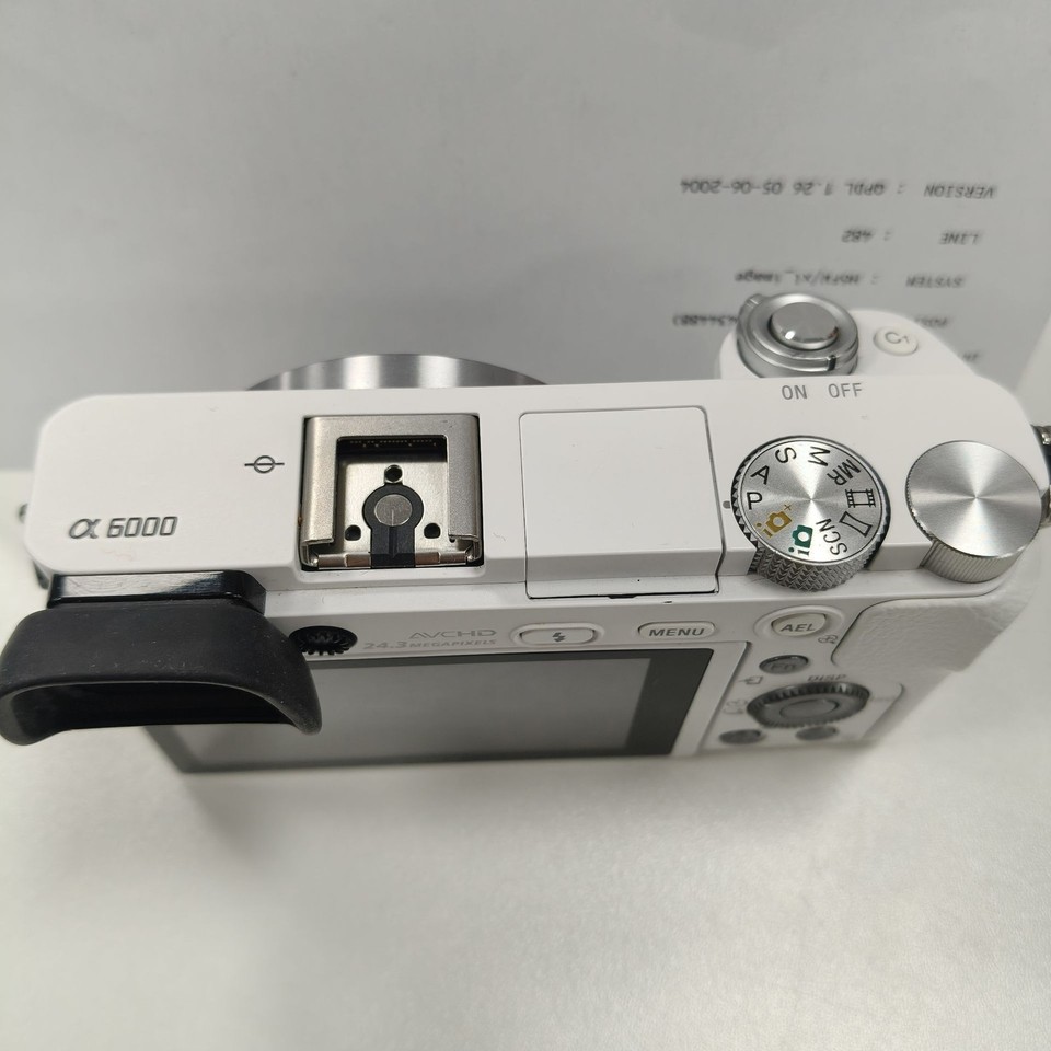 Sony Alpha A6000 24.3MP Mirrorless Digital Camera Body Only White -95% ...