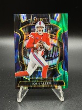 2025 Panini Select - Concourse Josh Allen #86 Black & Green Shock Prizm