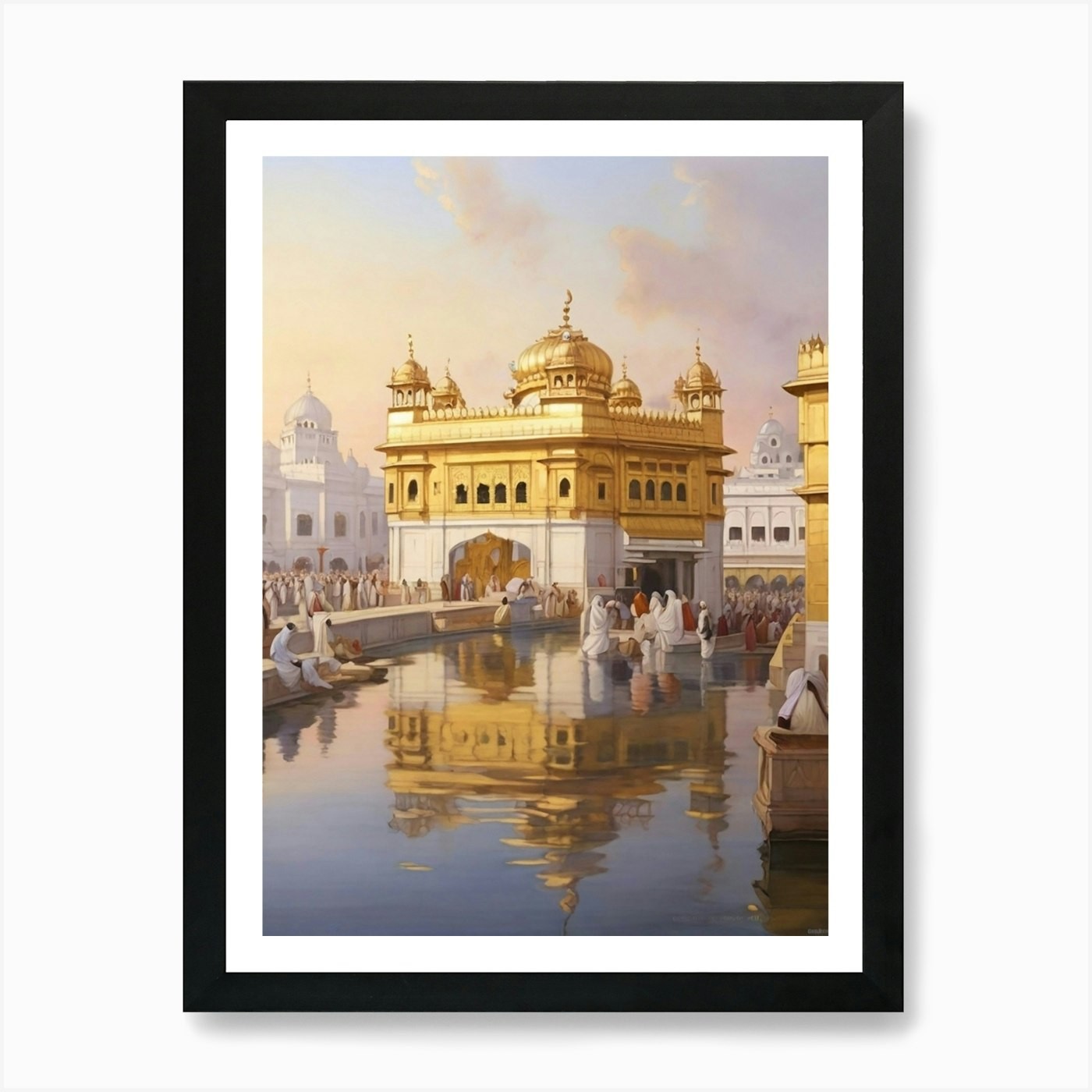 Golden Temple art print 2 Art Print Framed Wall Art Poster Canvas Print Picture