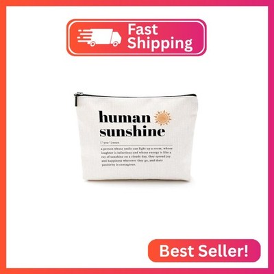 CQM Human Sunshine Definition Inspirational Makeup Bag Sunshine Gifts Positive C