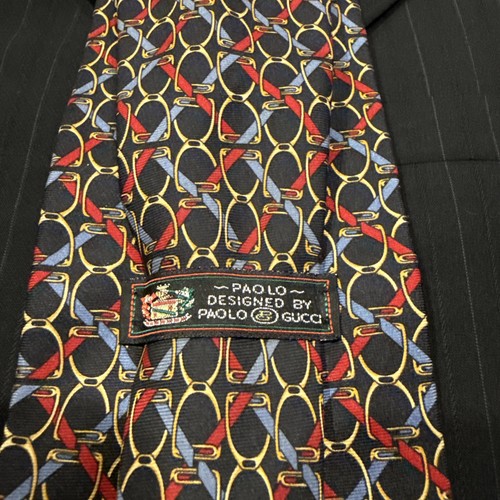 Authentic PAOLO GUCCI Designed Men’s Gucci Designer Tie - Picture 5 of 7