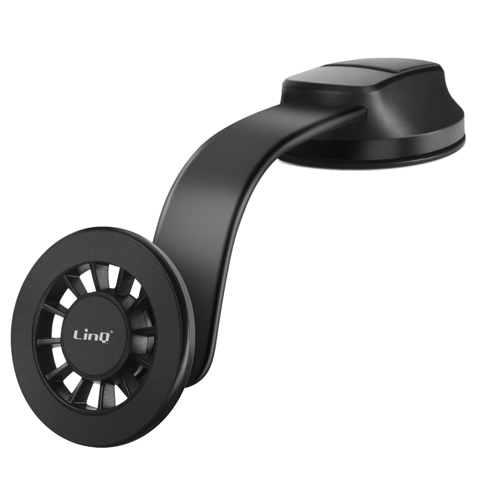Support voiture magnétique flexible LinQ noir pour tableau de bord