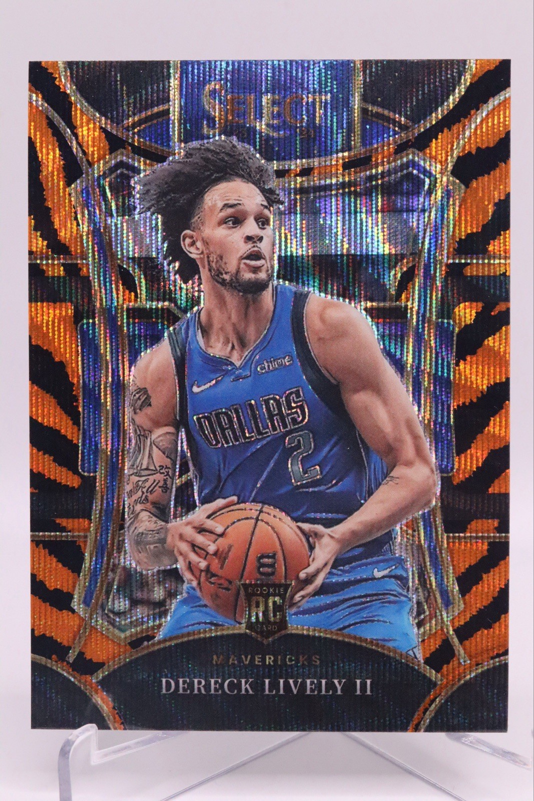 2023-24 Select Dereck Lively II Mezzanine Level Tiger Stripe Prizm SSP Rookie RC