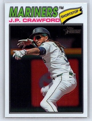 2026 Topps Heritage JP Crawford #289 Chrome Mariners (311U)