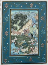 Indische Miniatur, Stoffmalerei