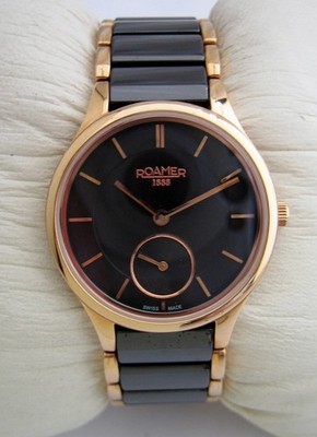 ROAMER UHR DAMEN CERALINE SAPHIRA 677855 EDELSTAHL SWISS ORIGINAL