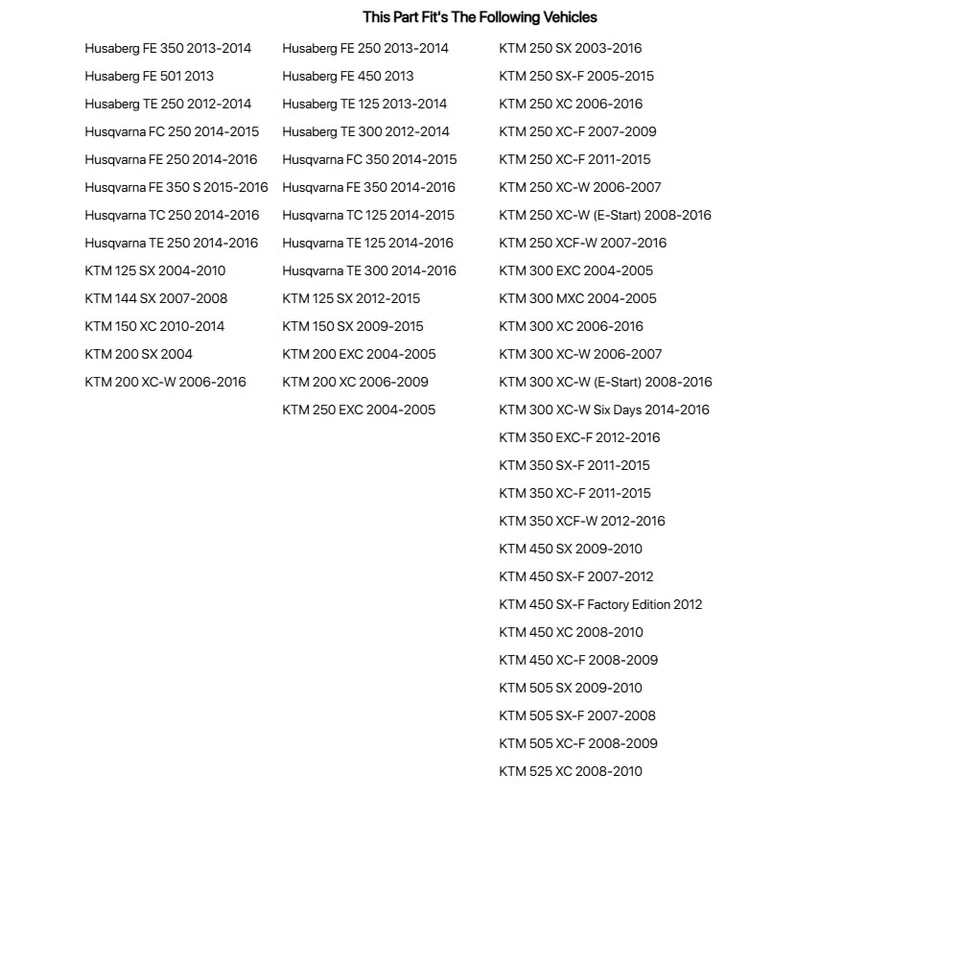 Kit de cojinete de brazo oscilante Tusk para Husaberg Fe 350 2013-2014 Foto 2 de 4