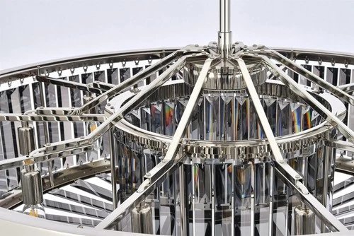 Urban Classic Chelsea 10-Light Metal Royal Cut Chandelier in Matte Black - Picture 8 of 9