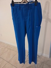 Dickies EDS Unisex Scrub Pants M Blue Cotton Blend Twill Solid