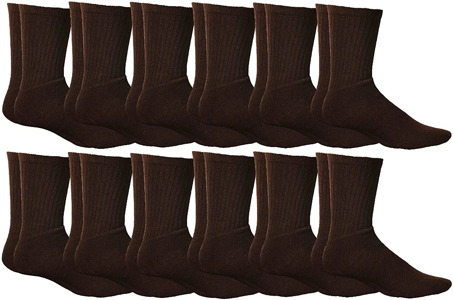 6 Pairs Yacht & Smith Loose Fit Gripper Bottom Diabetic Non-Skid Slipper Socks
