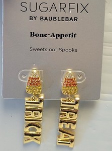 Sugarfix "sweets not spooks" By Baublebar Earrings Bone Appetit Candy Corn