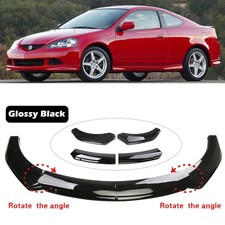 For Acura Rsx Front Bumper Lip Splitter Spoiler Body Kit Glossy Black