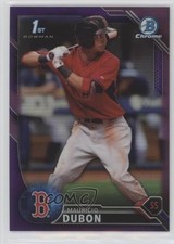 2016 Bowman Chrome Prospects Purple Refractor 101/250 Mauricio Dubon #BCP42 7wf