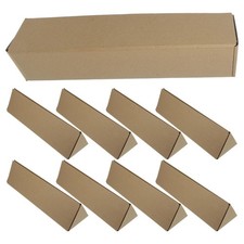 10Pcs Triangle Carton Long Cardboard Box, 3x3x14 Inch Kraft Paper Storage Box...