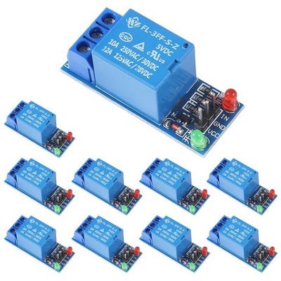 AITRIP 10PCS 5V One Channel Relay Module Switch with OPTO 1CH-5V-10PCS 