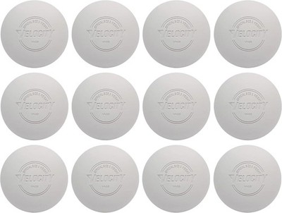 Velocity Lacrosse Balls Official Size Weight Practice 12 Pack White