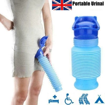 750 ml Auto Notfall Urinal Camping Schrumpfbar Mobile Tasche Toilette Urinal UK