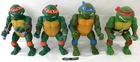 Lot of 4 Vintage 1989 TMNT Ninja Turtles Giant Size 13" Figures Playmates
