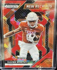 2024 Panini Prizm Draft Picks - New Recruits Xavier Worthy #NR-XWY Red Ice Prizm