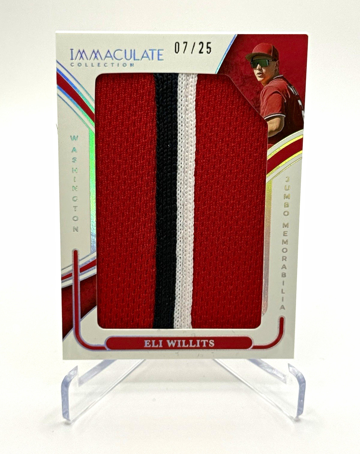 2026 Panini Immaculate Collection Eli Willits Jumbo Memorabilia JM-EW /25