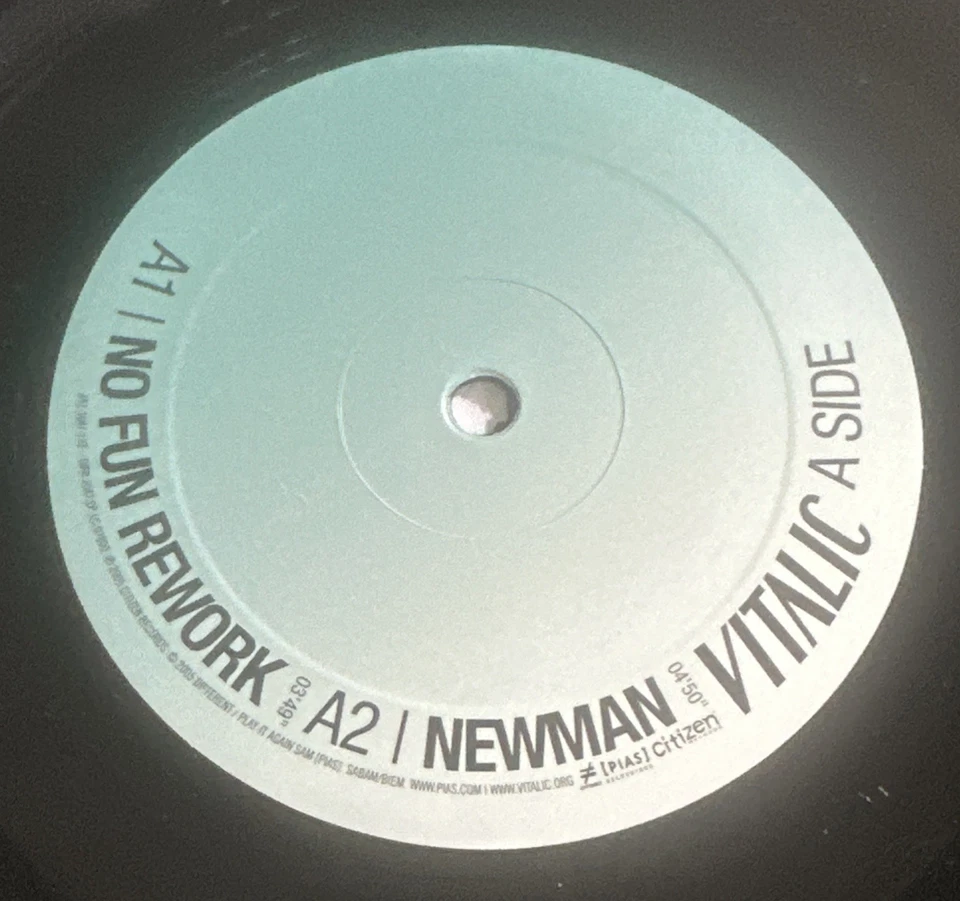 Vitalic  “No Fun” 12” Vinyl Single Electro Techno VG+ / EX Condition - Image 4 of 4