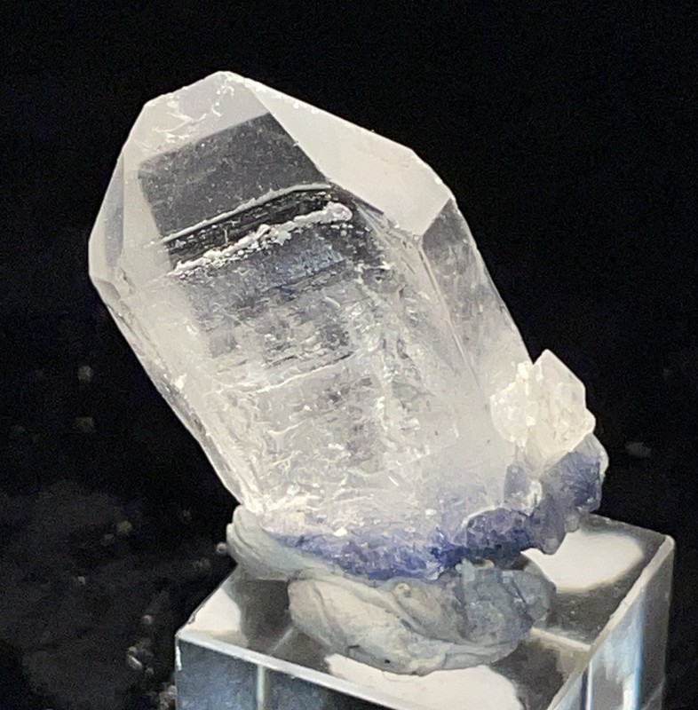 BEAUTIFUL BLUE DOMORTIERITE QUARTZ VACA MORTA QUARRY,BRAZIL