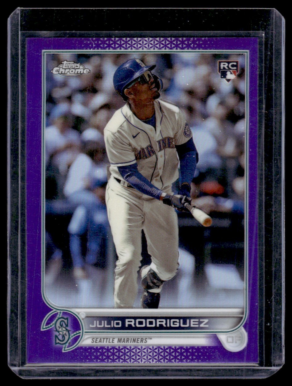 2022 Topps Chrome Purple Julio Rodriguez Rookie Seattle Mariners #USC=--150