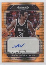 2022-23 Panini Prizm Draft Picks Orange Pulsar 10/49 Alondes Williams Auto y8h