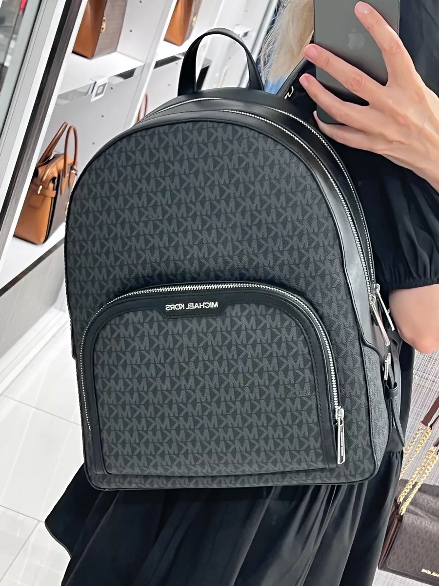 Michael Kors Black Monogram Print Backpack