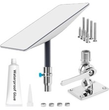 Adjustable 316 Stainless Starlink Pole Mount for Yacht Ship RV Marine