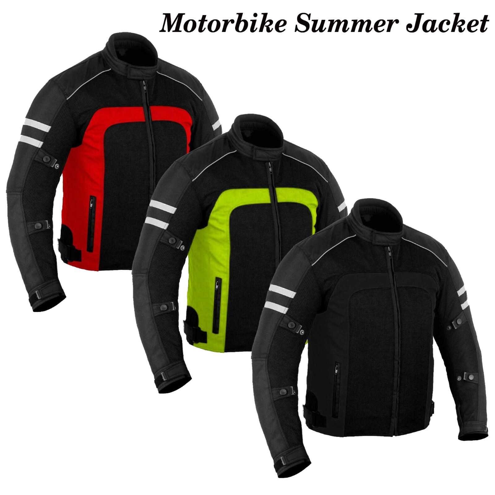 Mesh Motorcycle Jacket Riding Air Motorbike Cordura Rider CE Armored