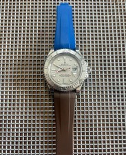 20mm Caoutchouc rubber strap FKM fitted curved Rolex watch Rolex Yacht-Master