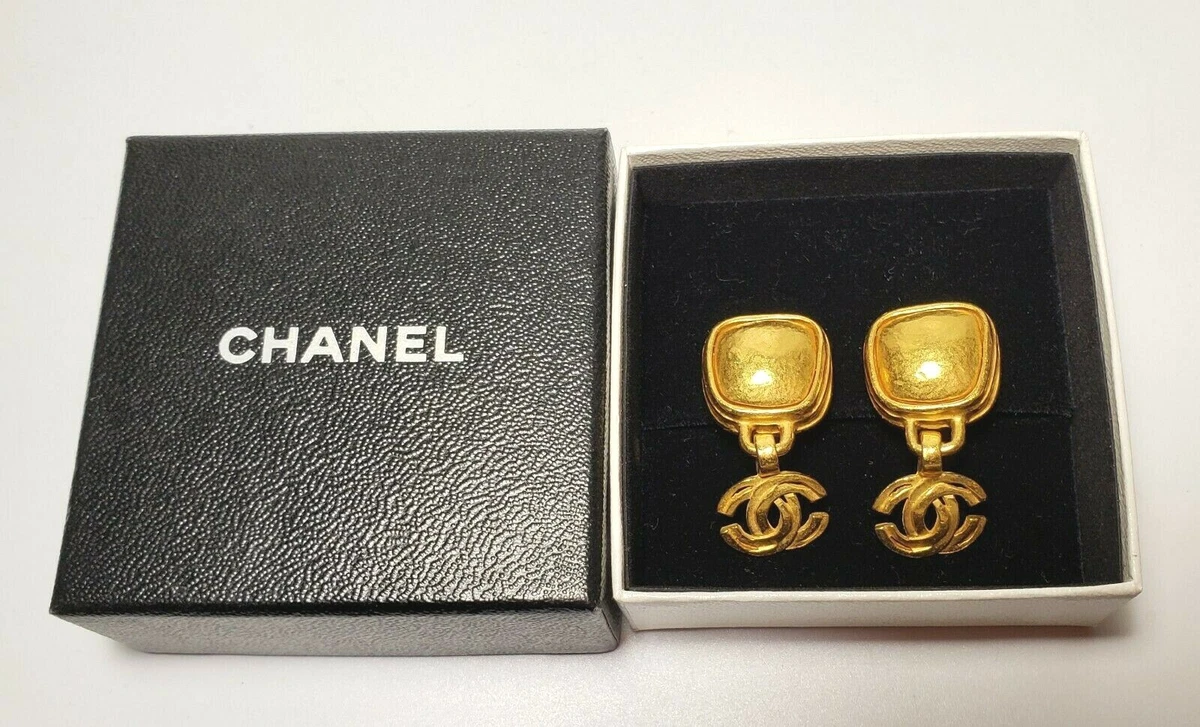 Vintage chanel earrings best sale ebay