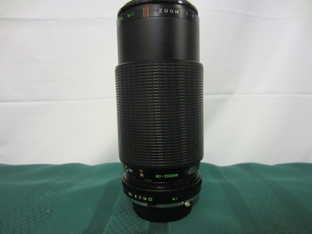 Auto Makinon 80-200mm f 4.5 Zoom Macro - Minolta MD Mount - Clean